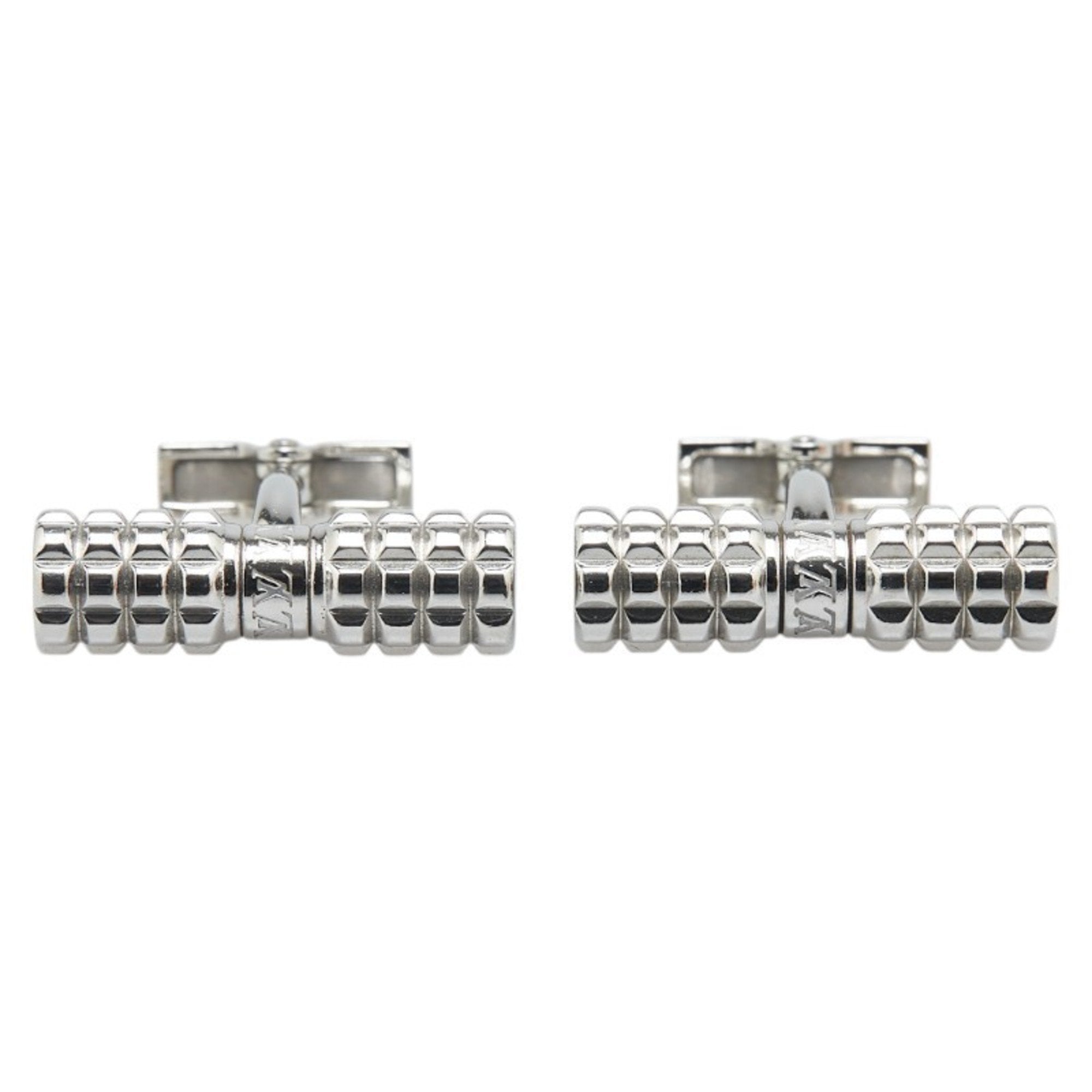 Button de Manchette Cufflinks Metal Silver Bracelet