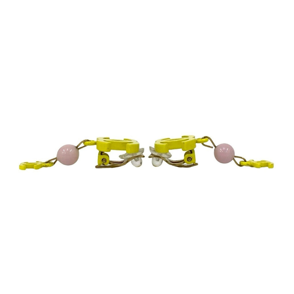 CC Logo Clip-On Earrings Metal