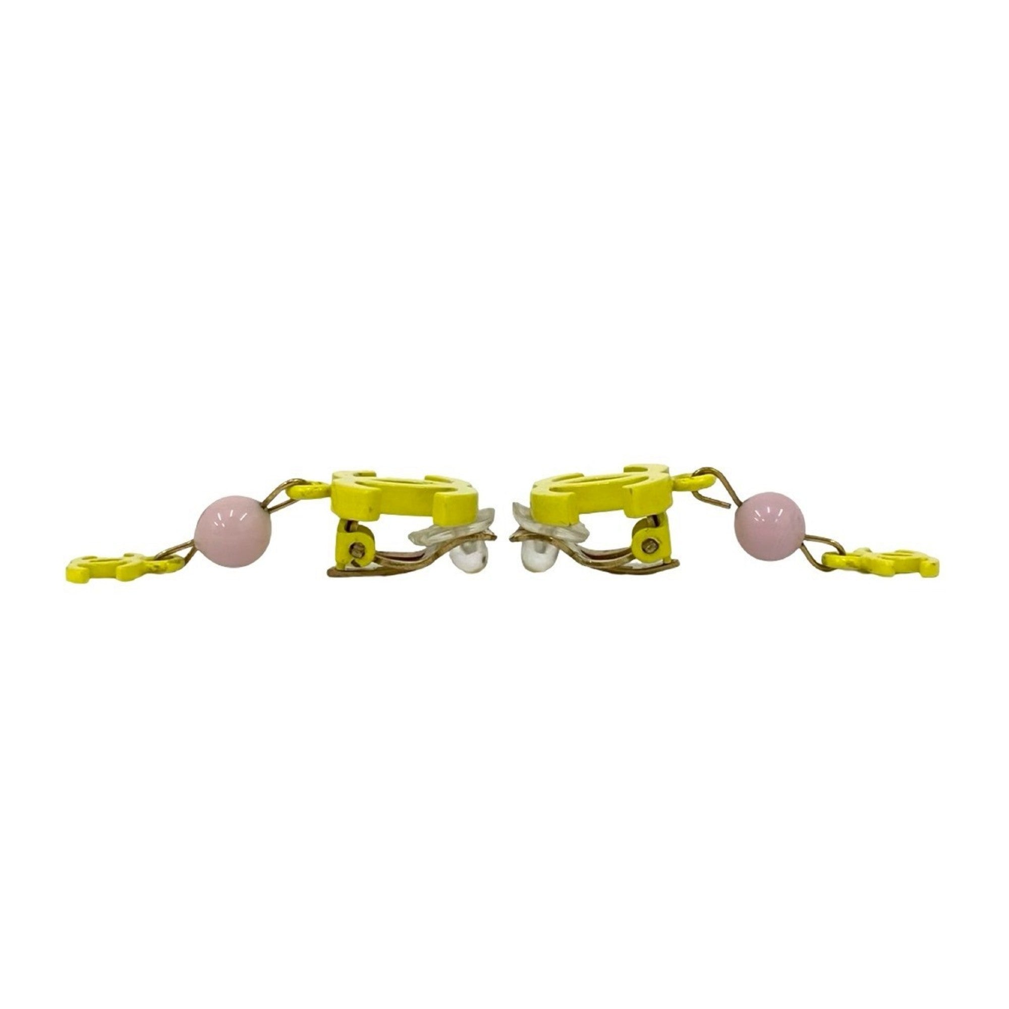 CC Logo Clip-On Earrings Metal