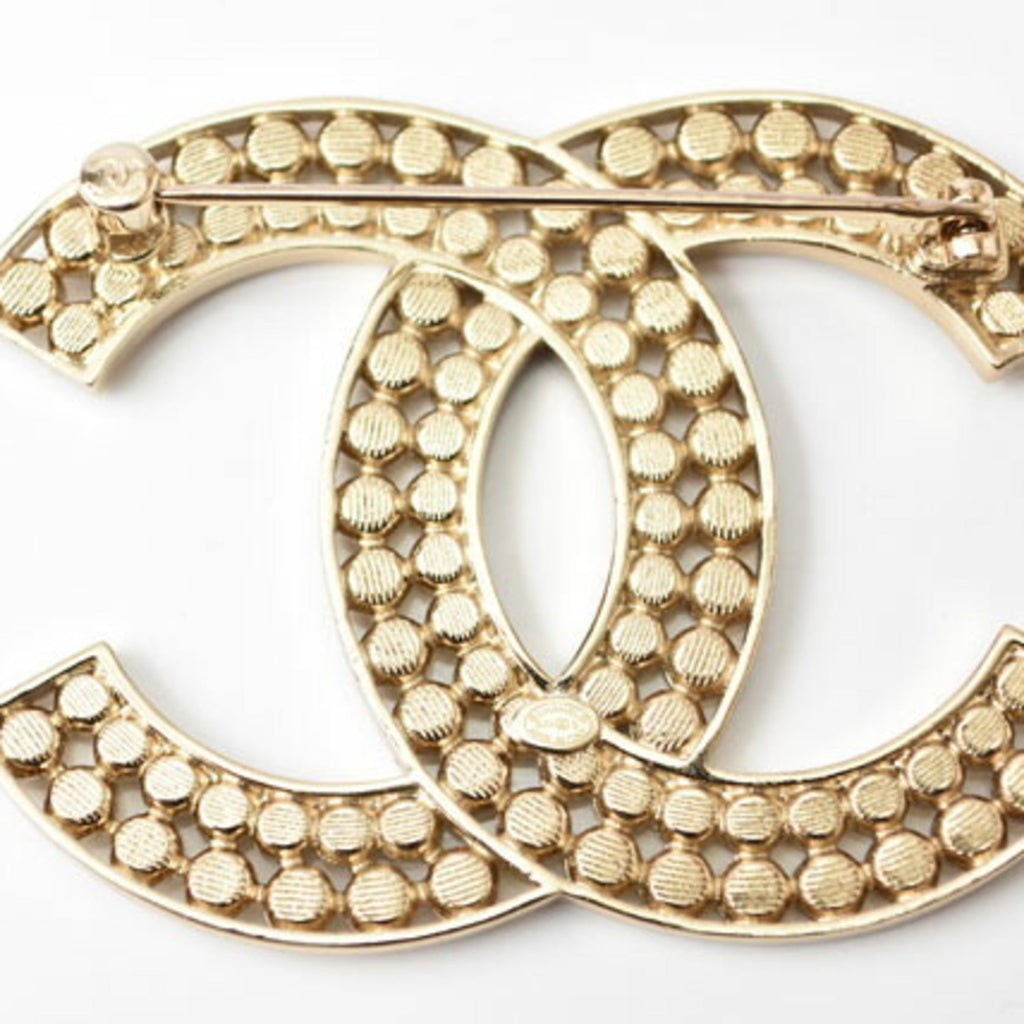 CC Logo Brooch Metal