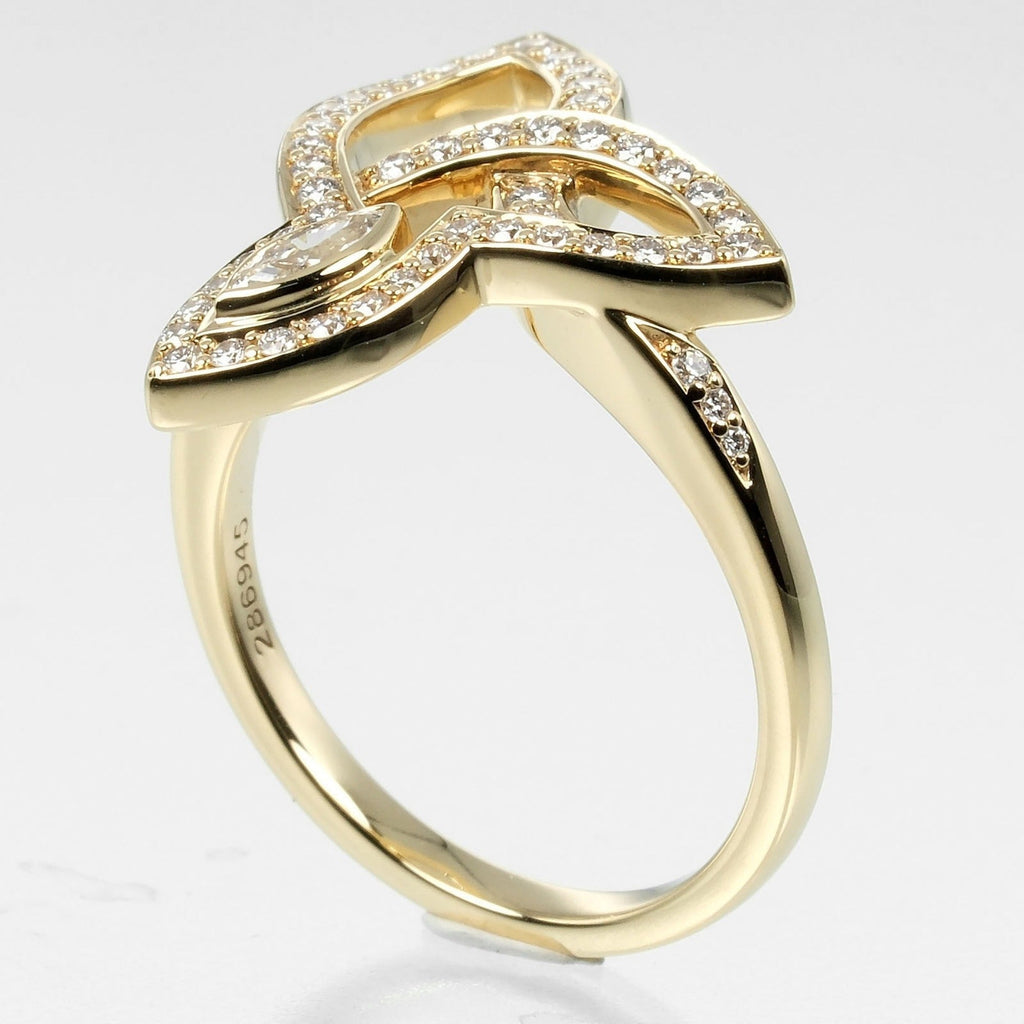 Band Ring 18K Yellow Gold with Diamond