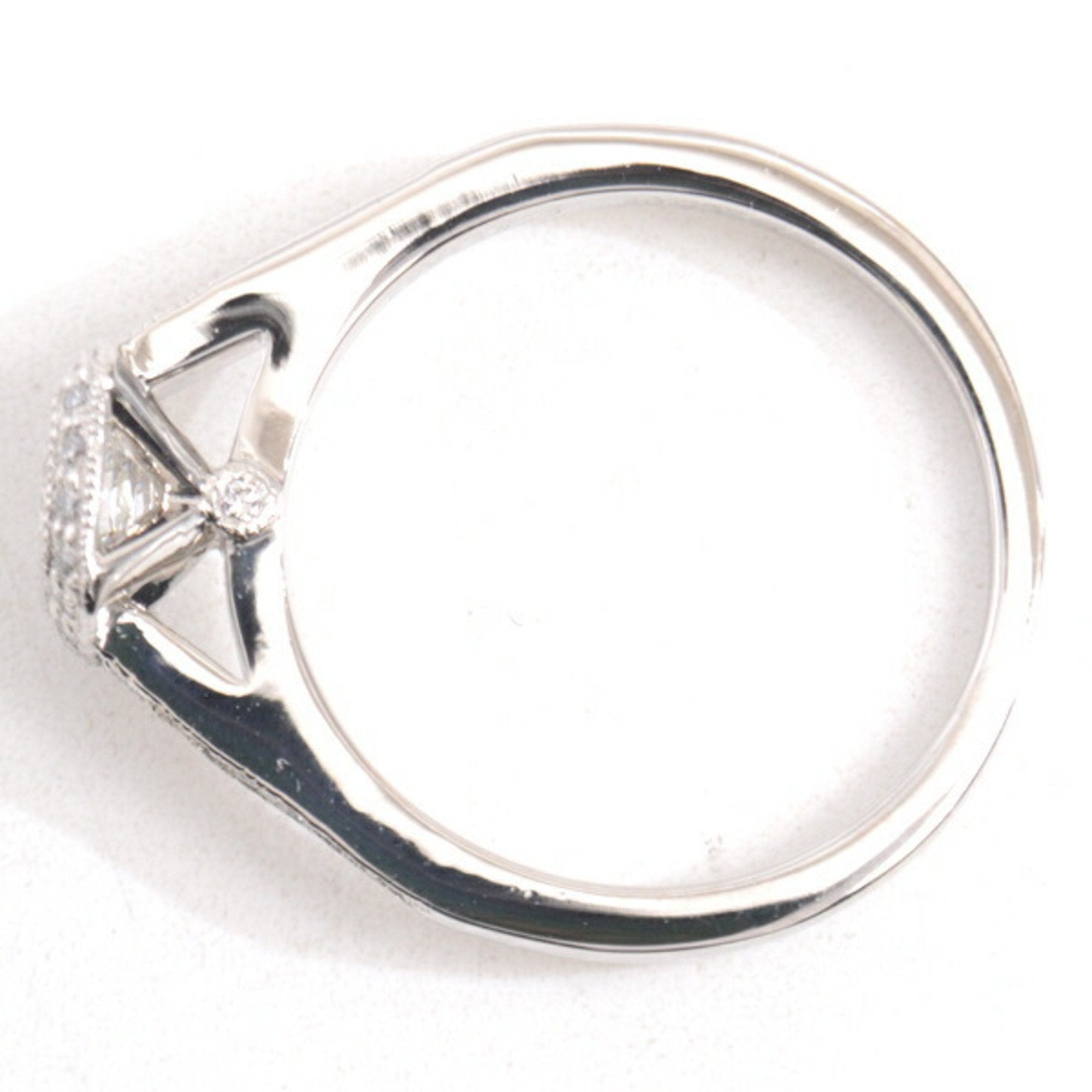 Band Ring Platinum with Diamond