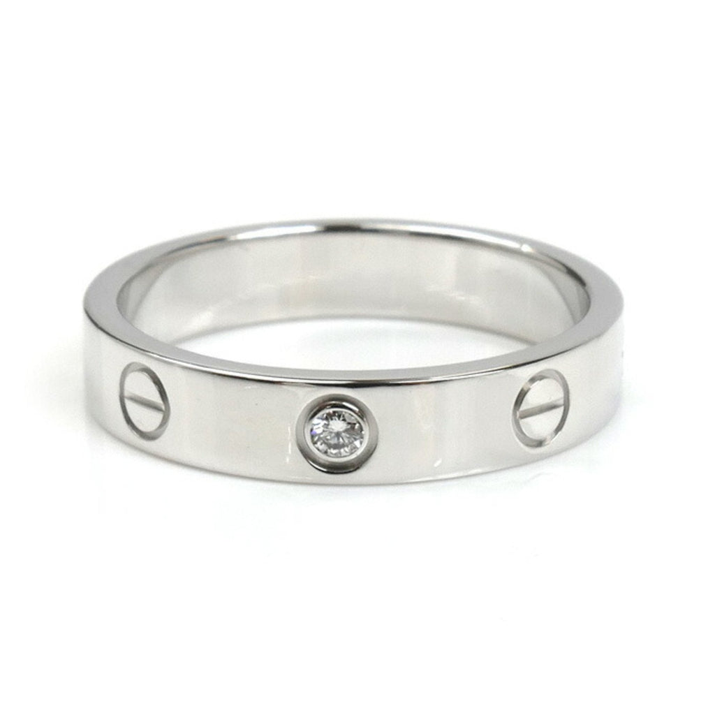 Love Ring 18K White Gold with Diamond