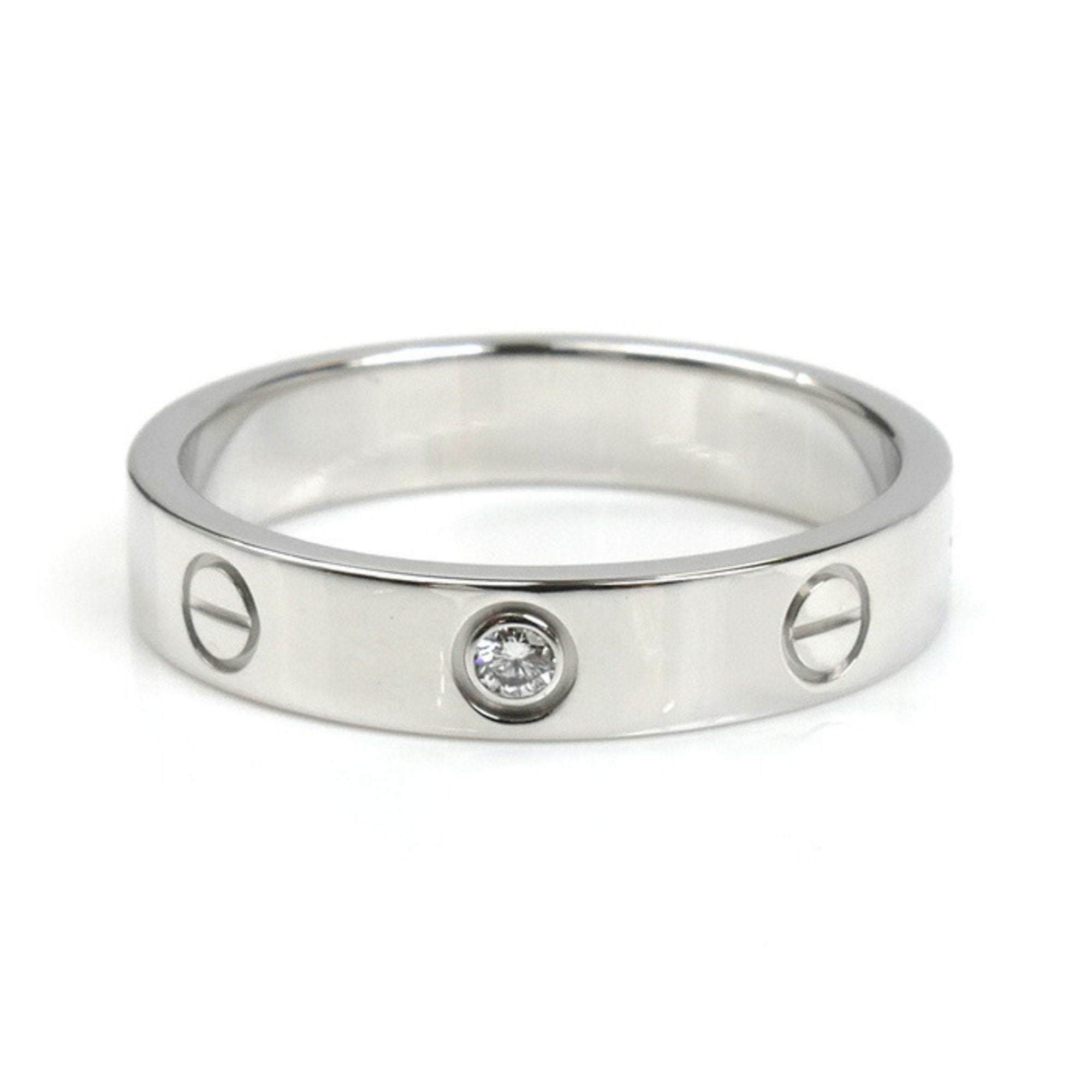 Love Ring 18K White Gold with Diamond