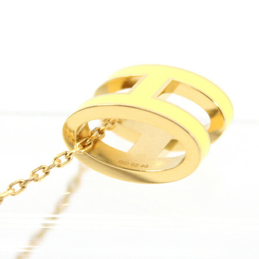 Pop H Pendant Necklace Gold-Tone Metal