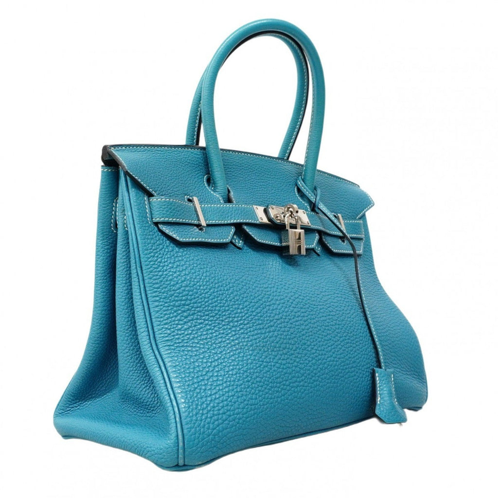 Birkin Handbag Blue Togo with Palladium Hardware 30