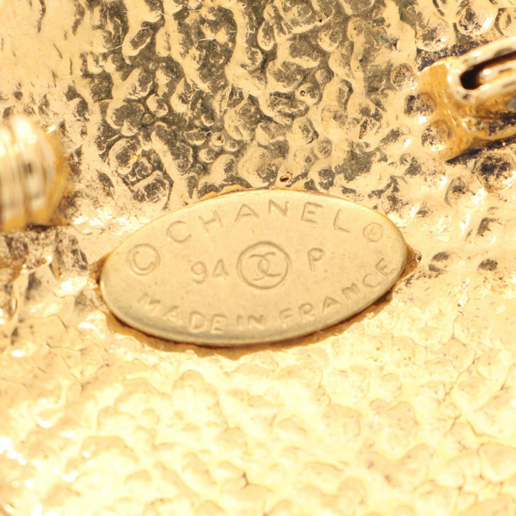 CC Logo Brooch Metal