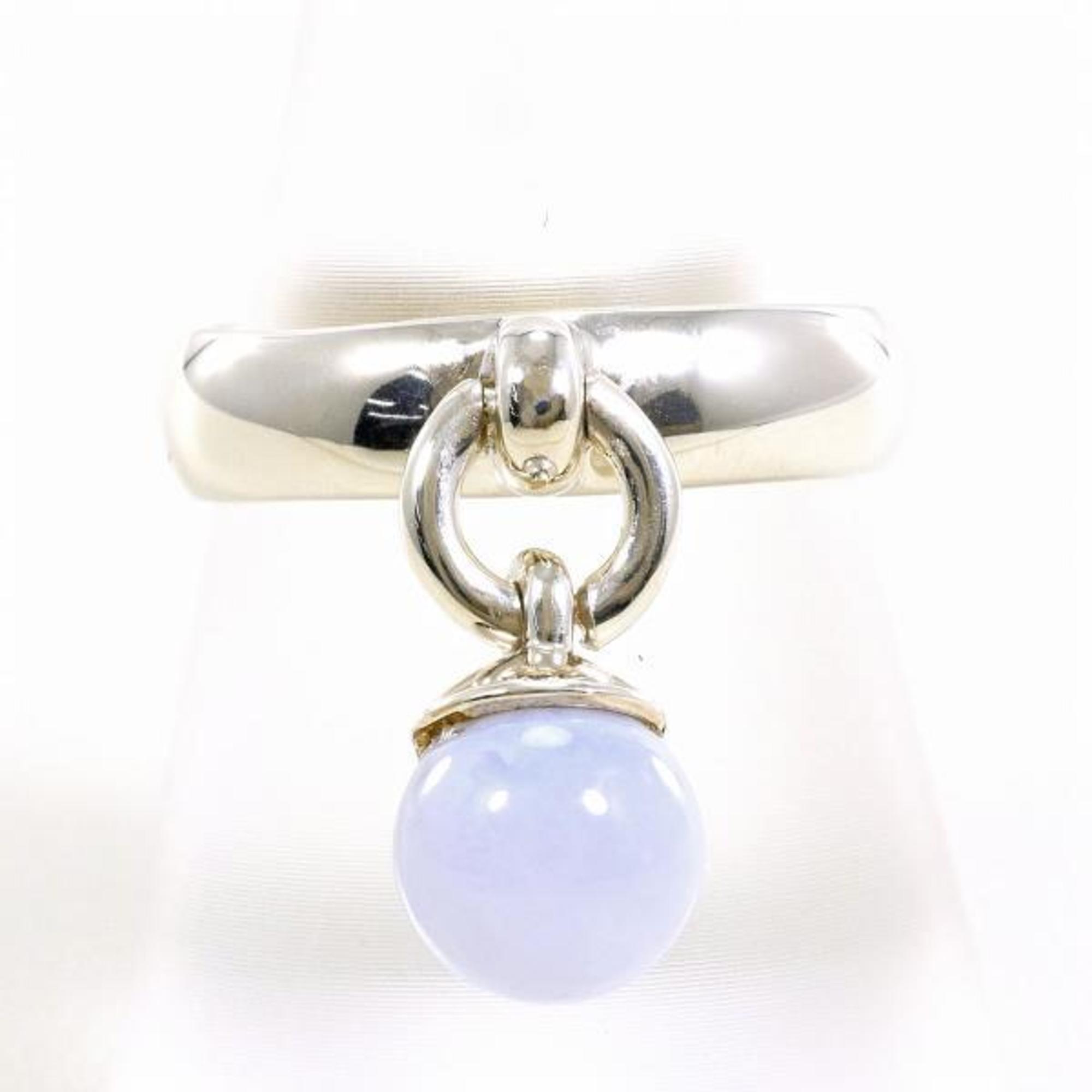 Ring Sterling Silver with Blue Lace Agate