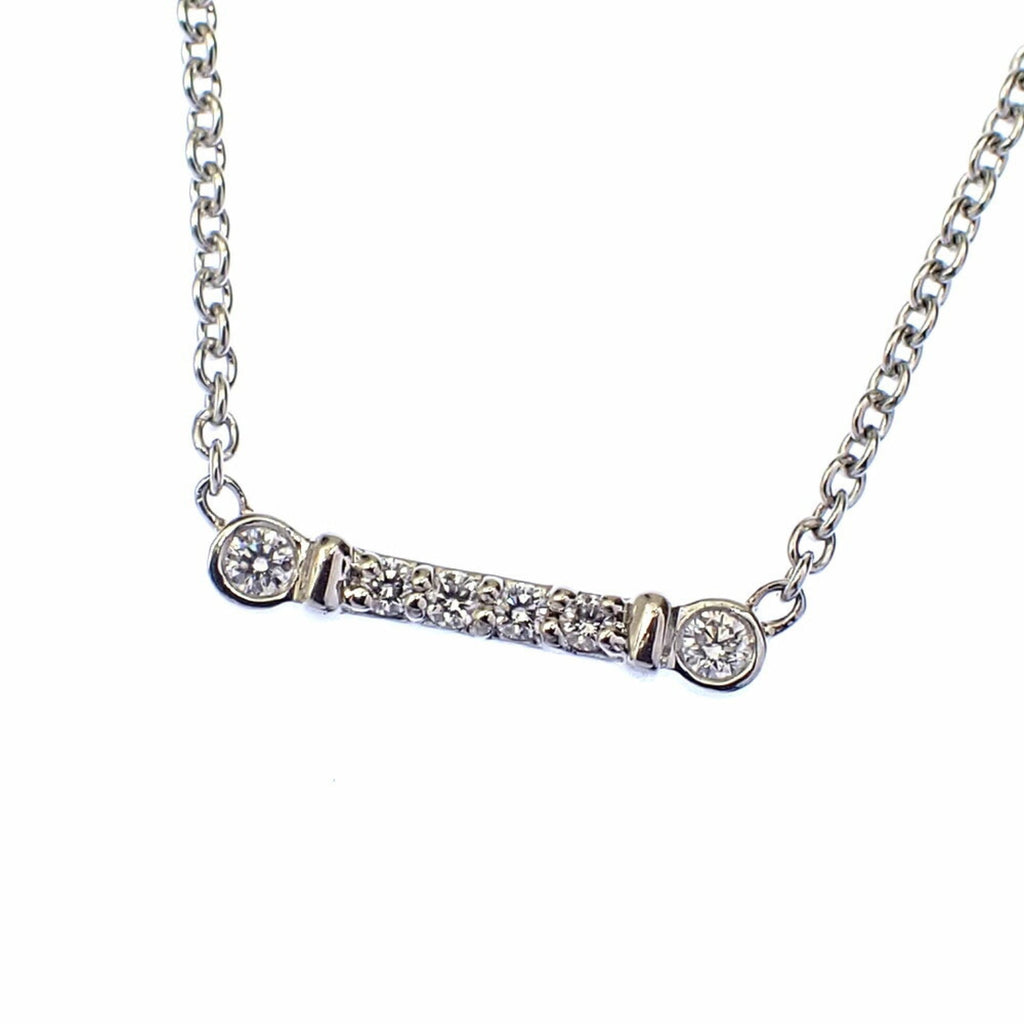 Fleur de Lys Keyber Pendant Necklace Platinum