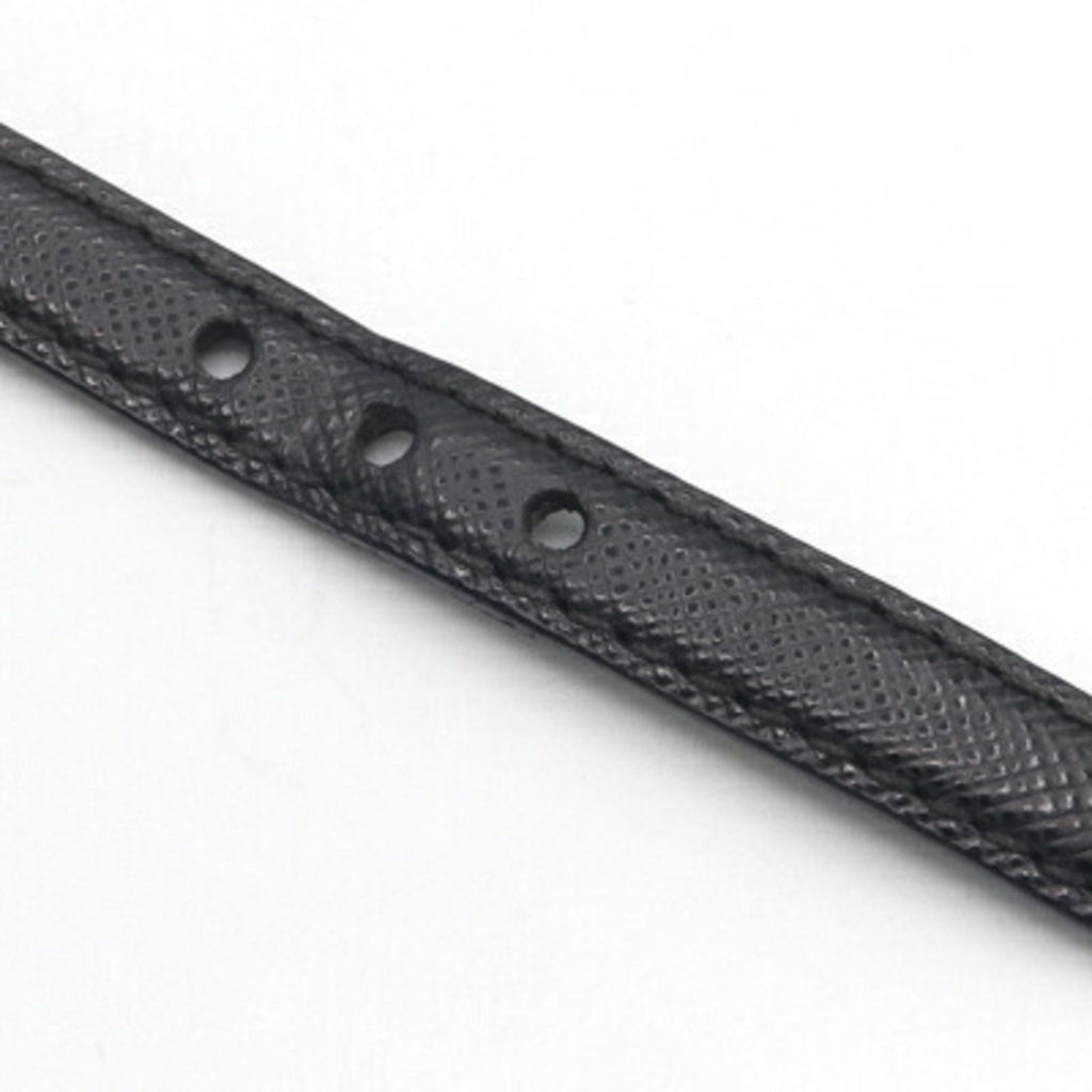 Leather and Gold Bracelet Black and Gold