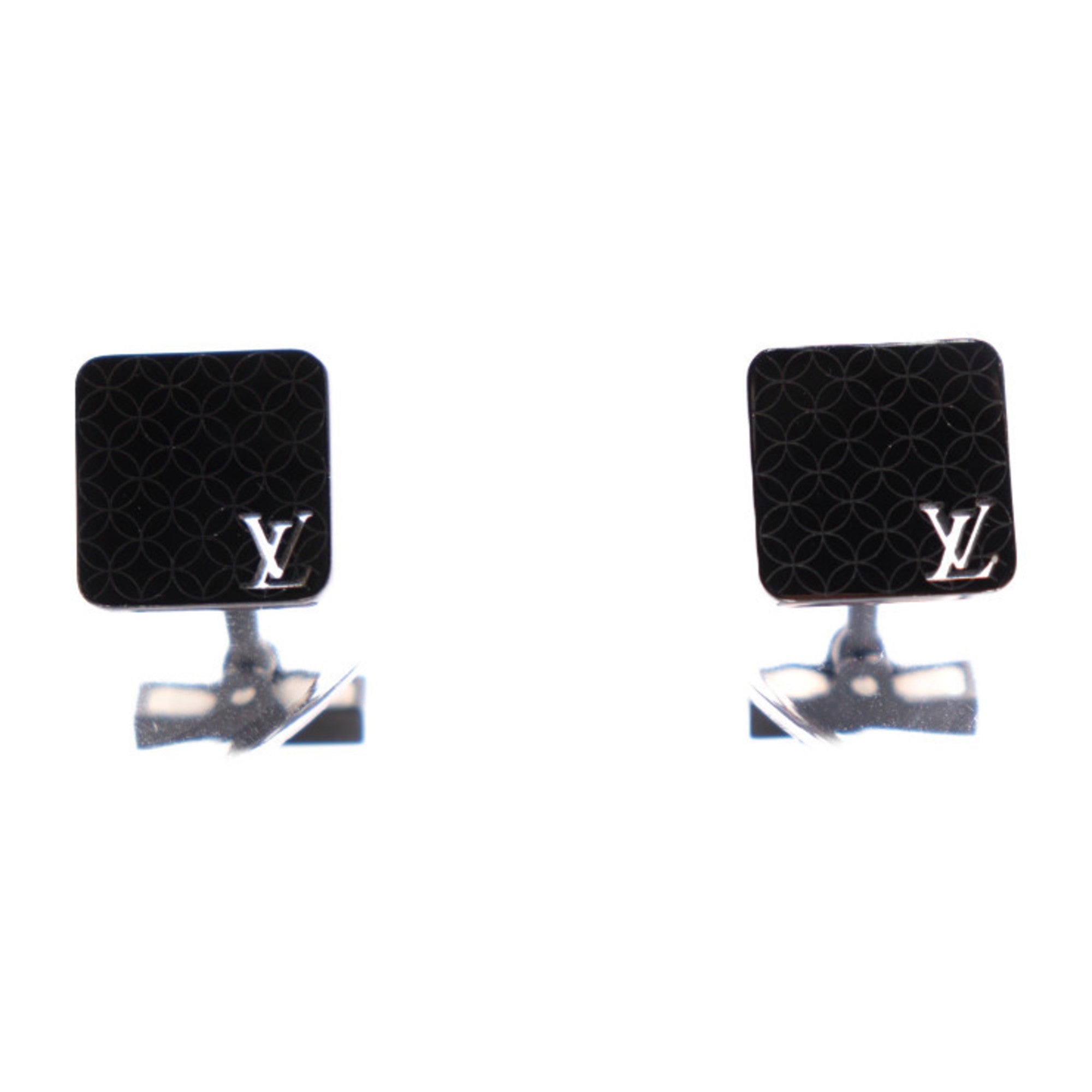 Bouton de Manchette Champs Elysees Cufflinks Metal Black Bracelet