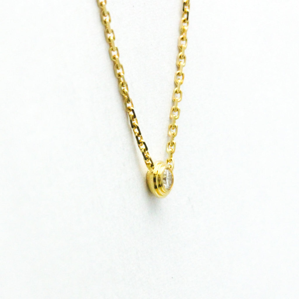 Pendant Necklace 18K Rose Gold with Diamond
