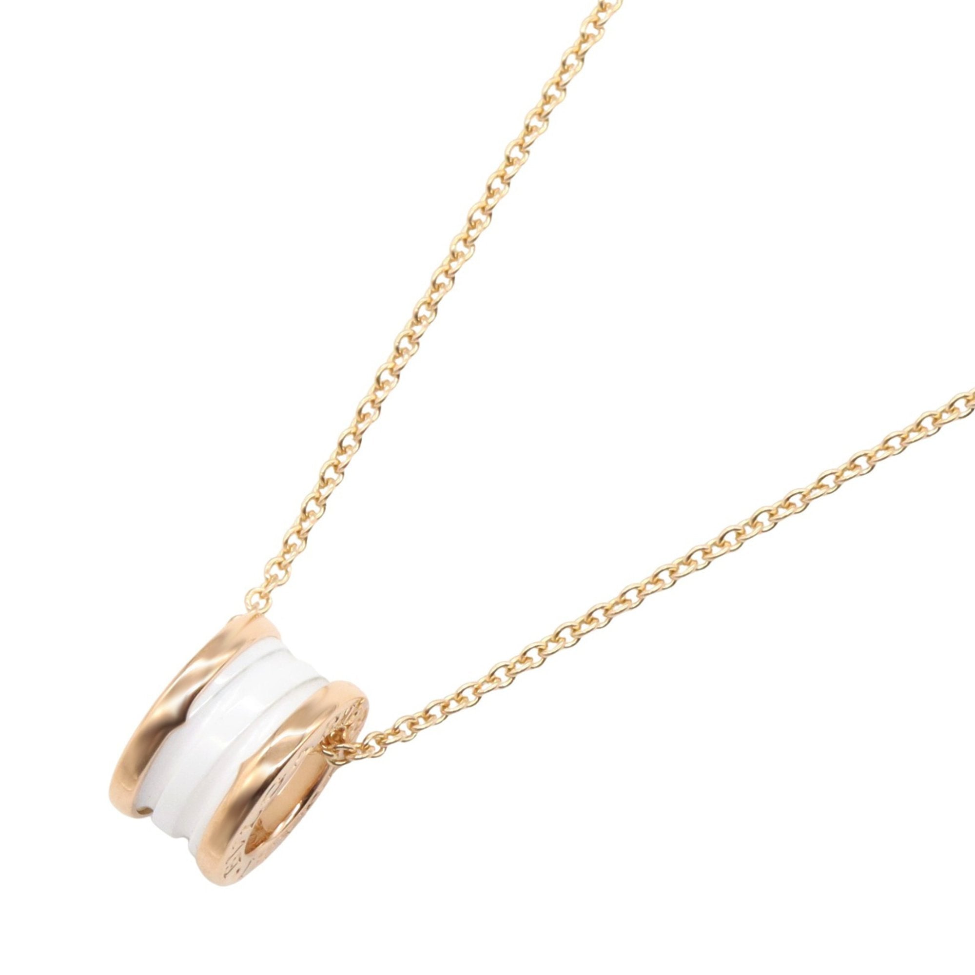 B.Zero1 Pendant Necklace Ceramic and 18K Rose Gold