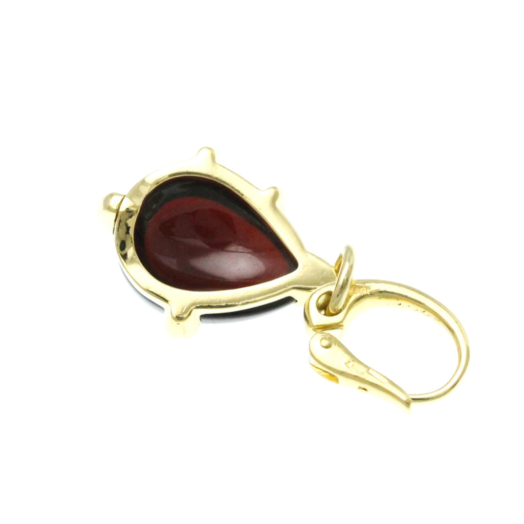 Pendant Necklace Gold with Garnet