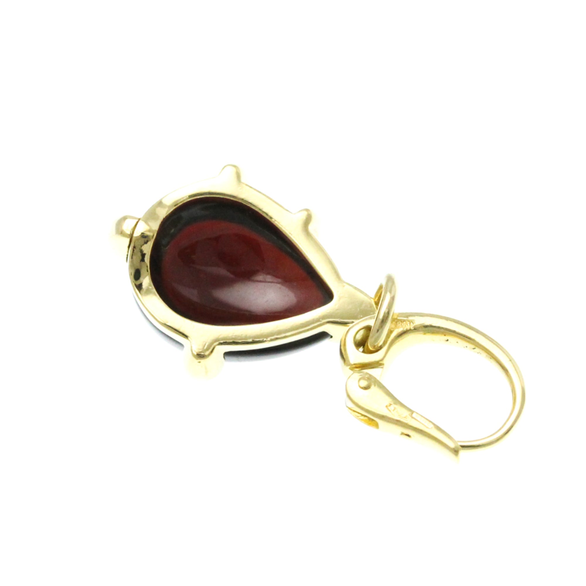 Pendant Necklace Gold with Garnet