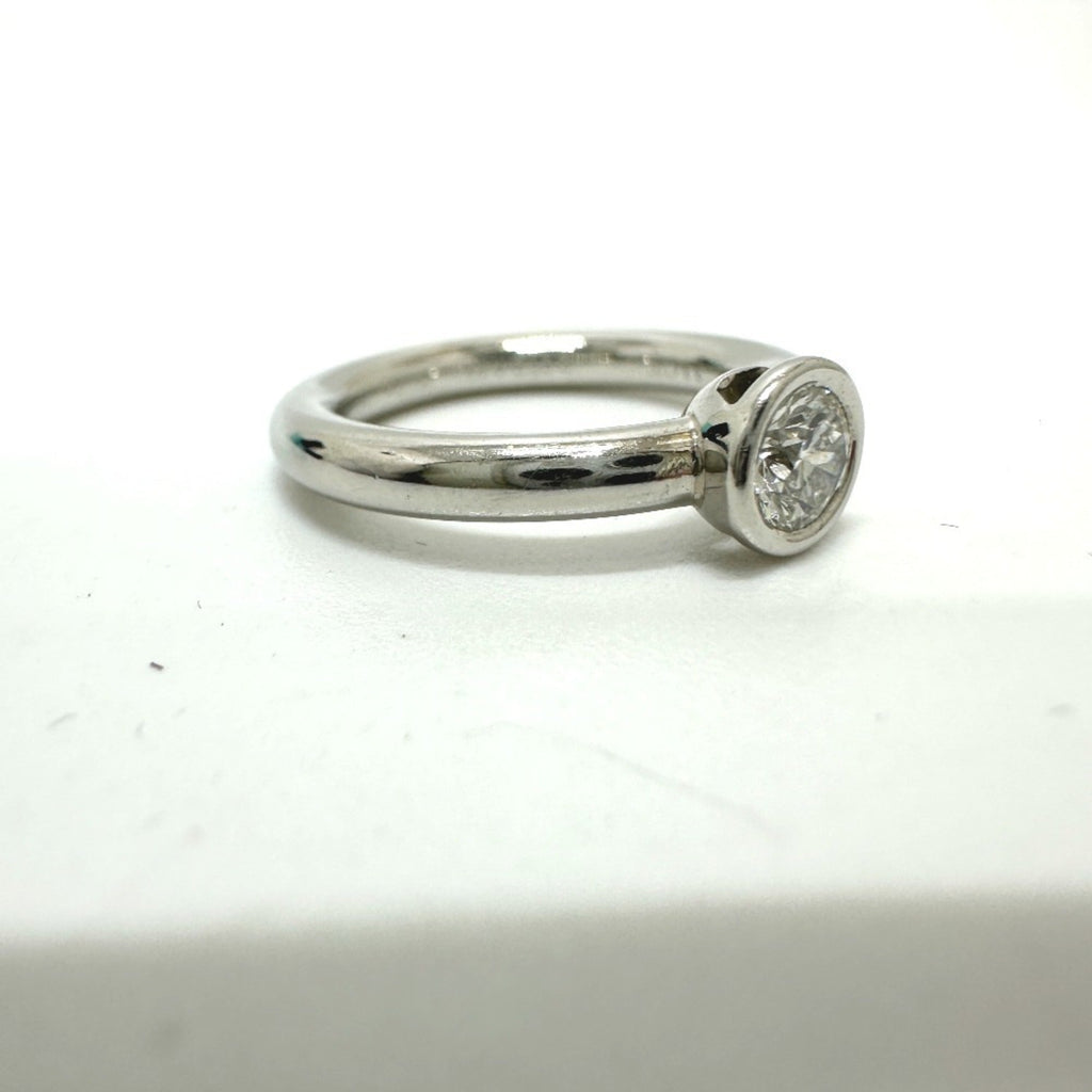 Band Ring Platinum with Diamond