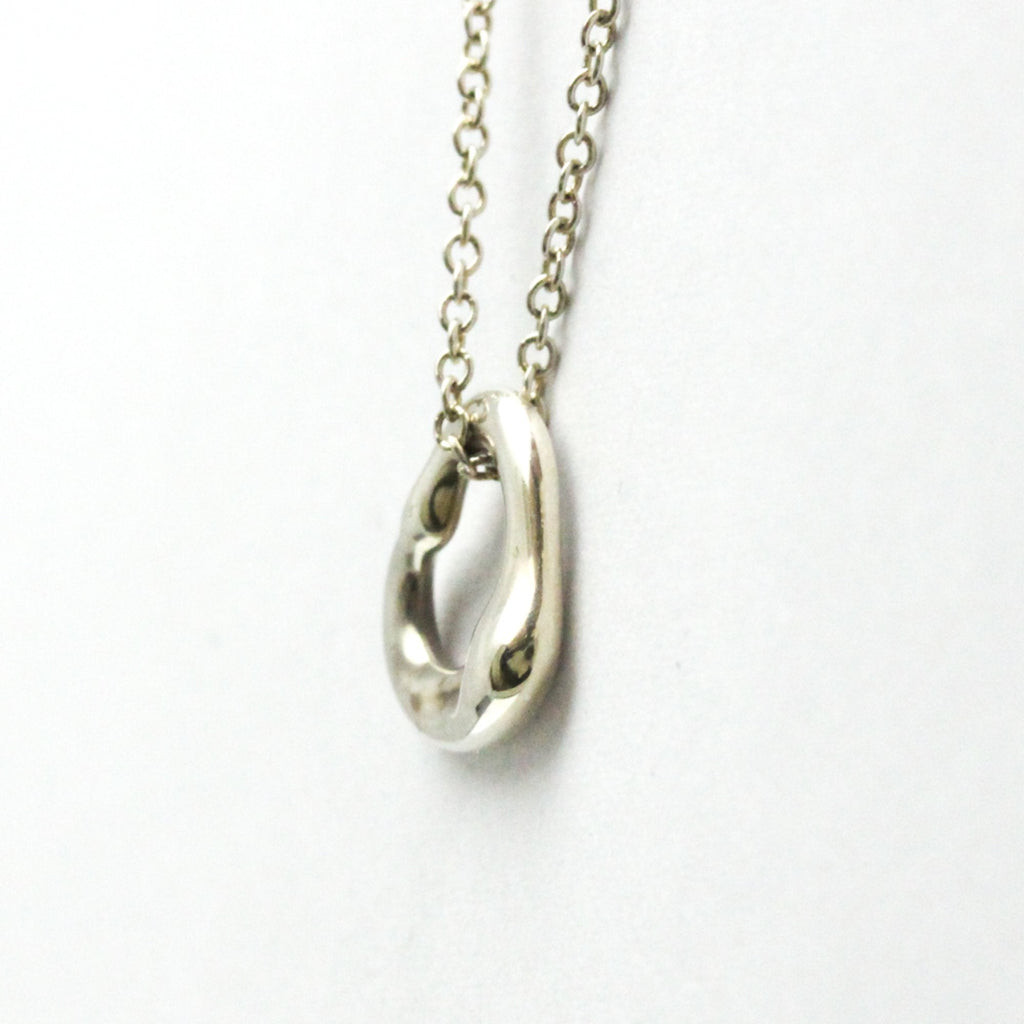 Open Heart Pendant Necklace Sterling Silver 11mm