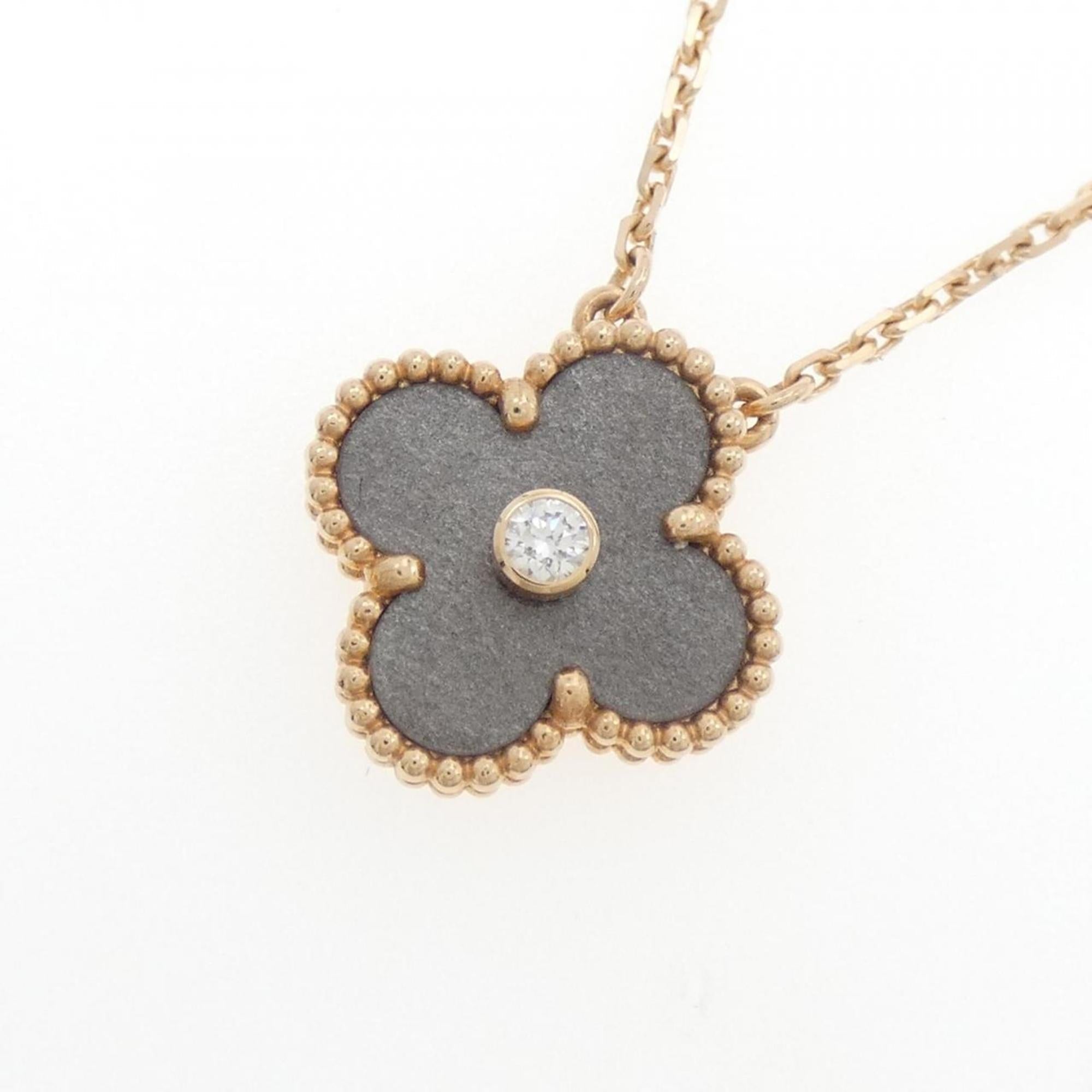 Vintage Alhambra Pendant Necklace 18K Rose Gold