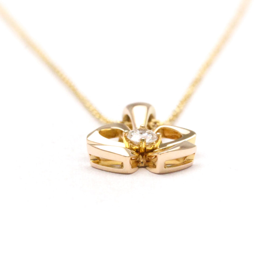 Fiorever Pendant Necklace 18K Rose Gold with Diamond