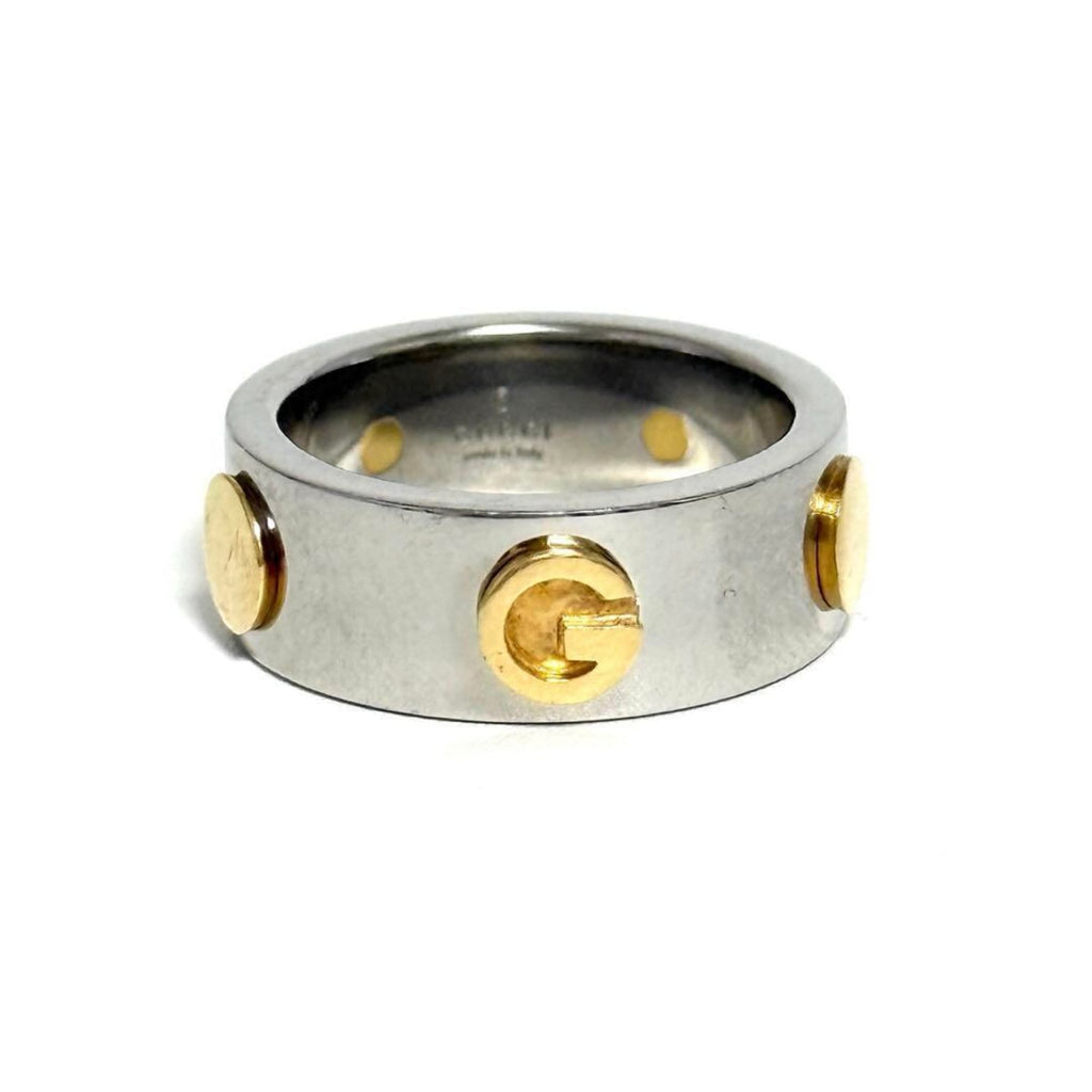 Ring Stainless Steel and Yellow Gold