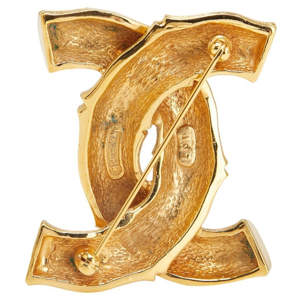 CC Logo Brooch Metal