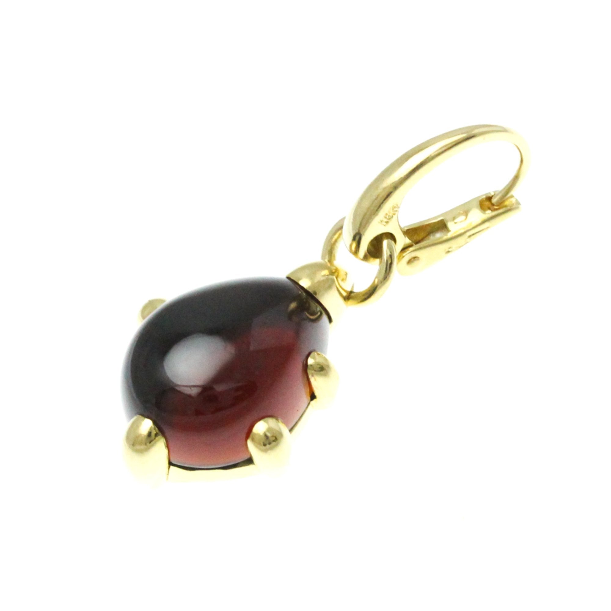 Pendant Necklace Gold with Garnet