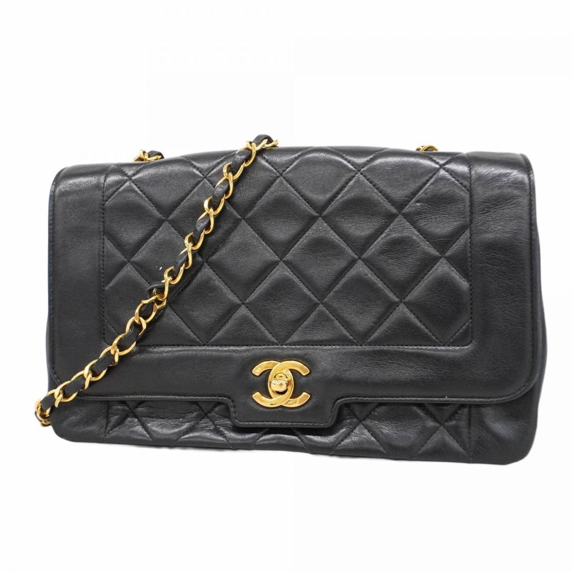 Vintage CC Chain Flap Bag Quilted Lambskin Medium