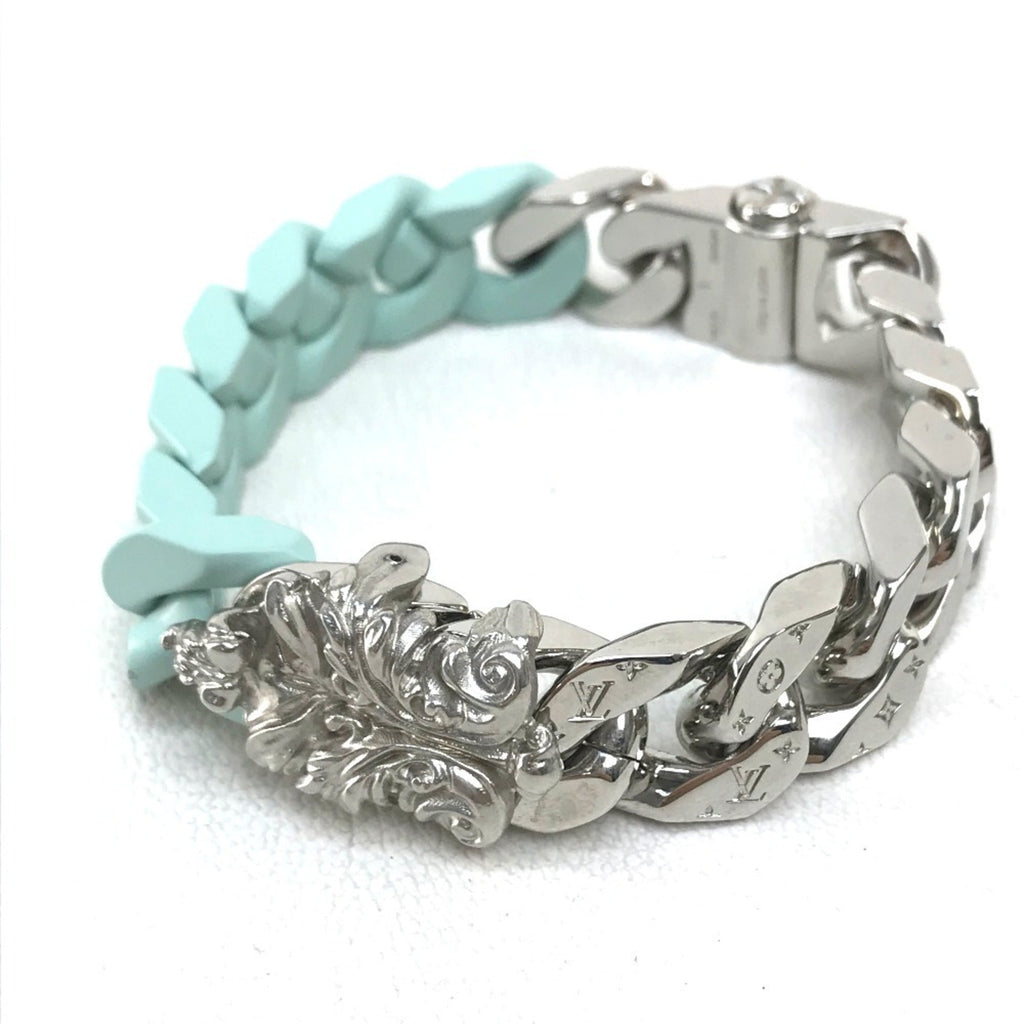 Charm Bracelet Ceramic Green and Silver