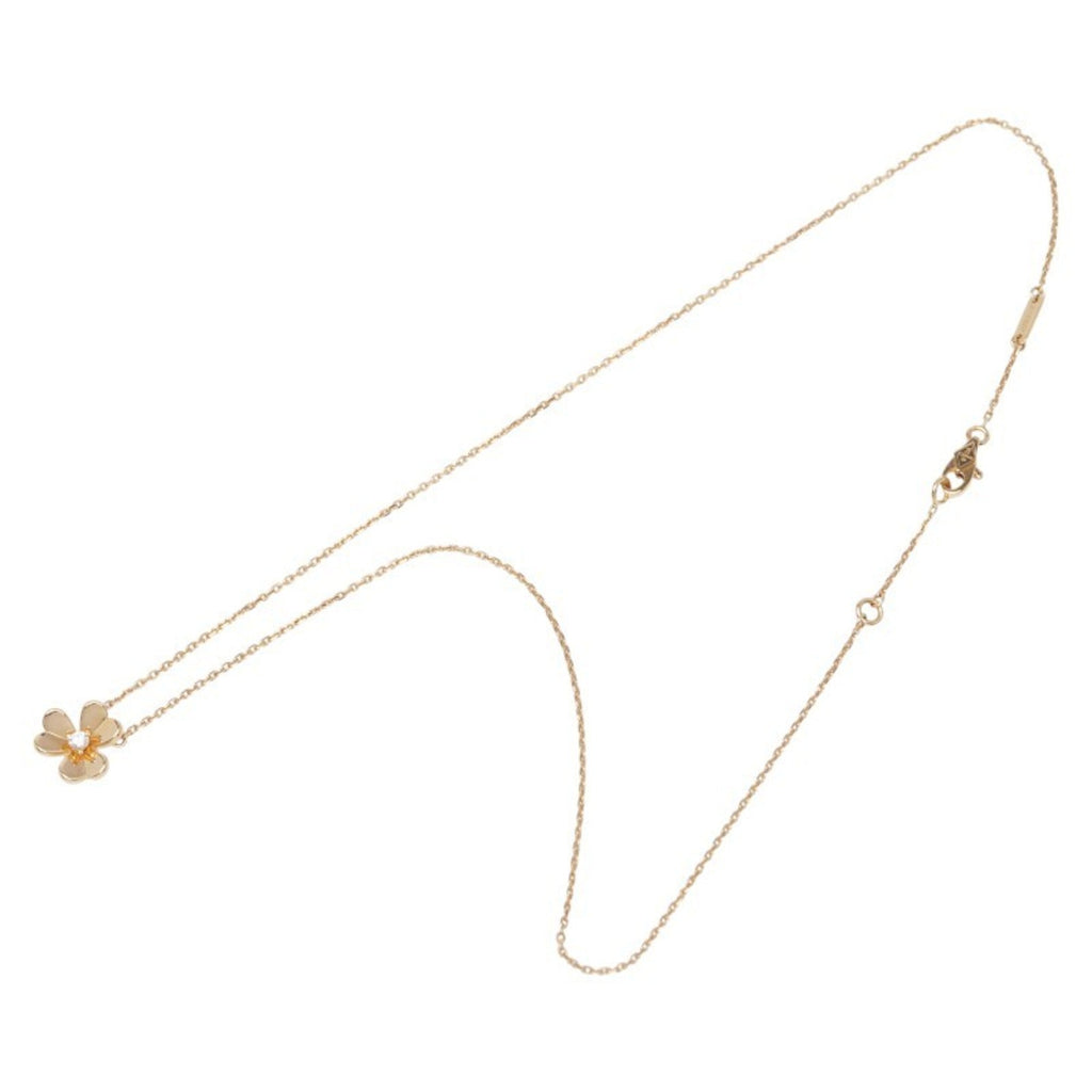 Frivole Pendant Necklace 18K Yellow Gold Mini with Diamond