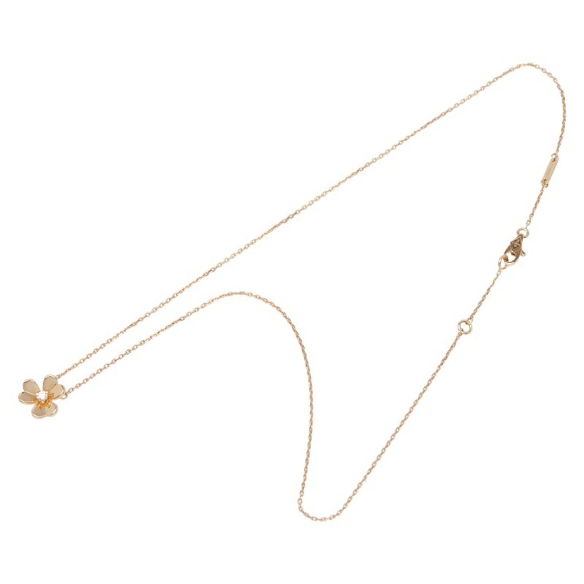 Frivole Pendant Necklace 18K Yellow Gold Mini with Diamond