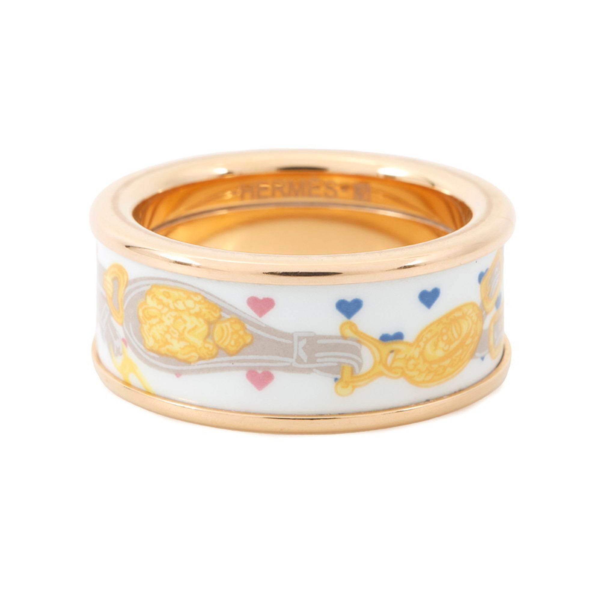 Bride de Gala Love Ring Lacquer and Metal Gold and White