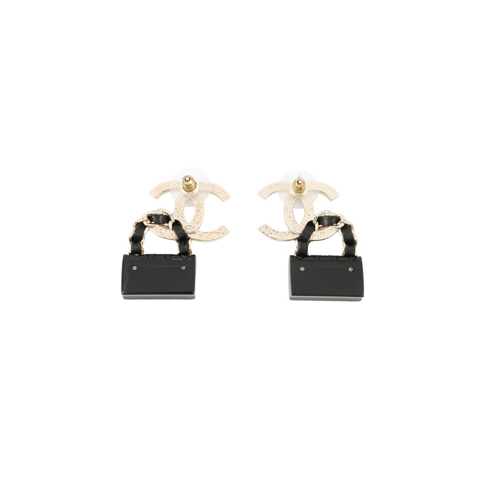 CC Logo Earrings Gold-Tone Metal Gold-Tone Metal