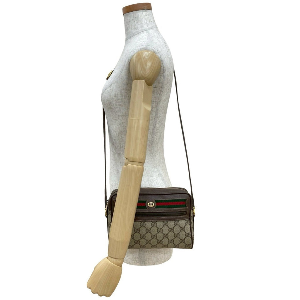 Ophidia Shoulder Bag GG Coated Canvas Small