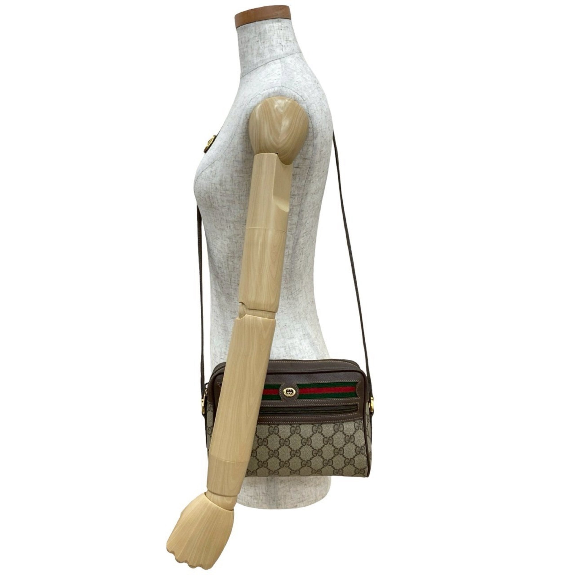 Ophidia Shoulder Bag GG Coated Canvas Small