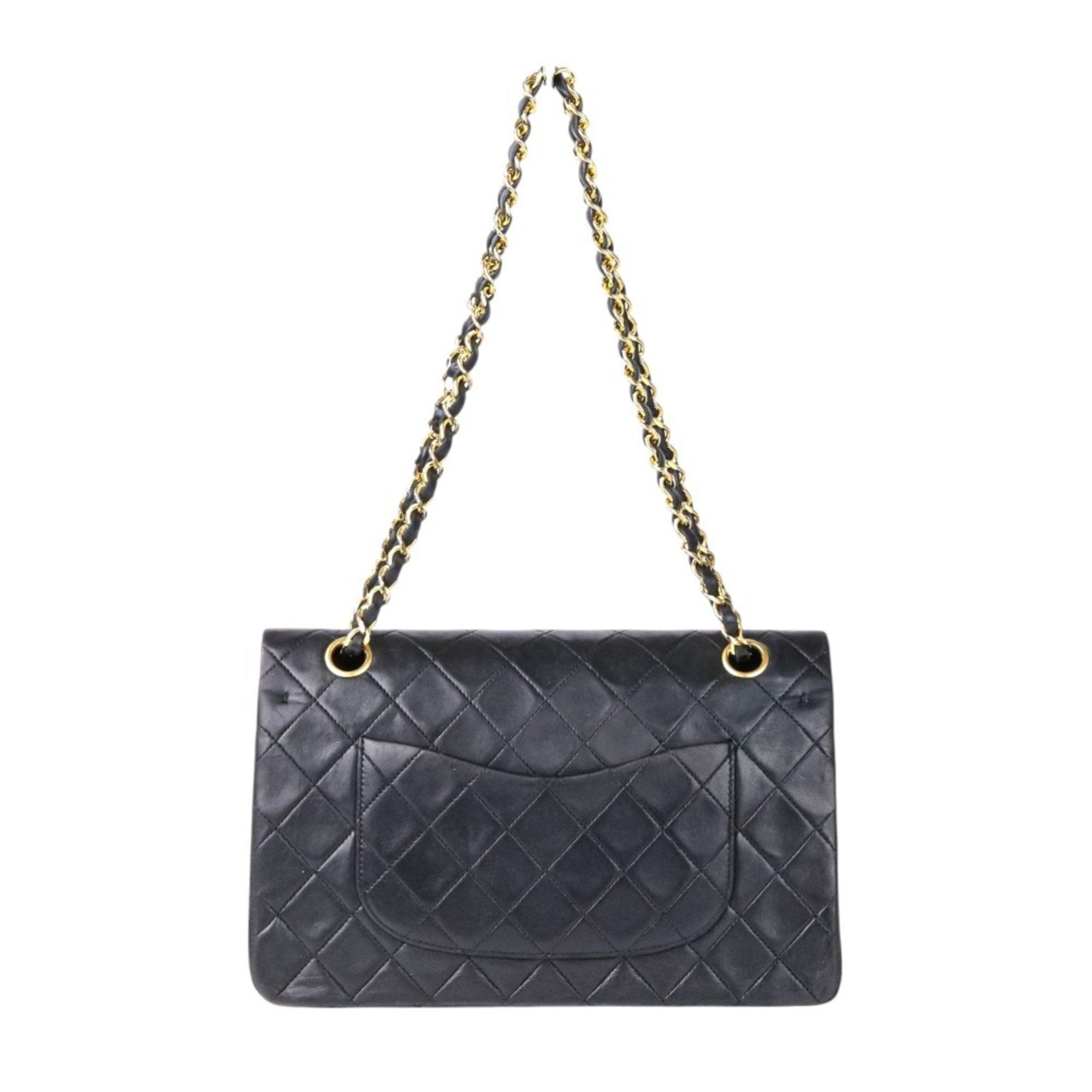 Vintage Classic Double Flap Bag Quilted Lambskin Medium