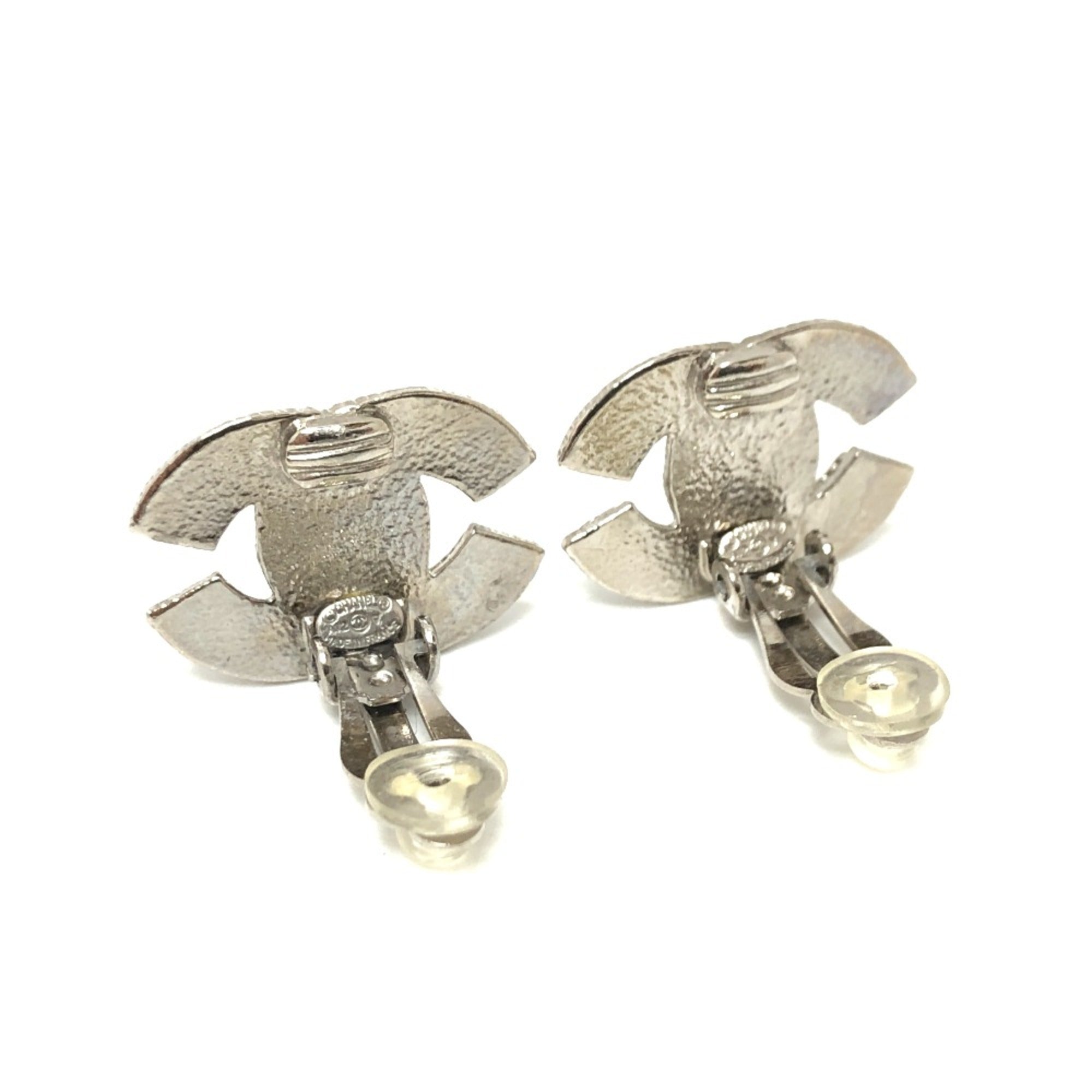 Clip-On Earrings Clip-On Silver-Tone Metal