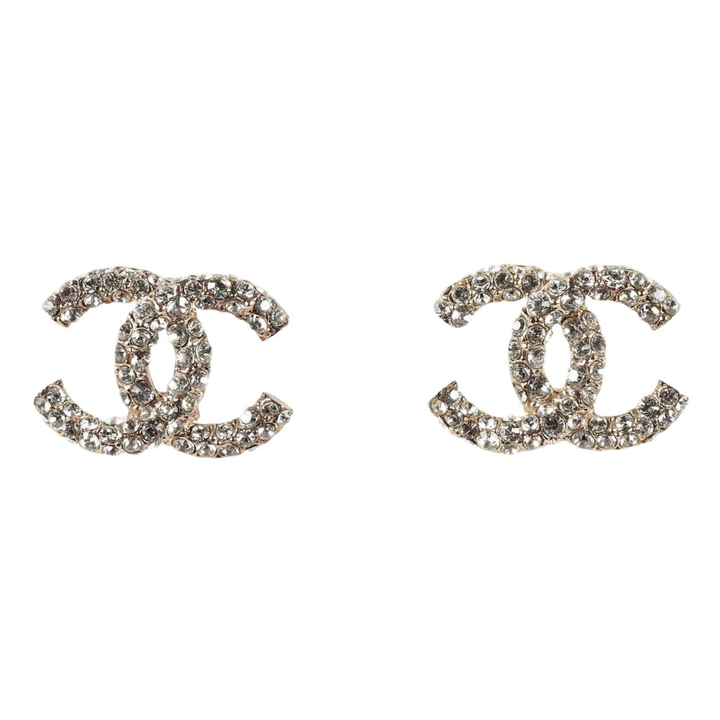 CC Logo Earrings Metal Gold-Tone Metal