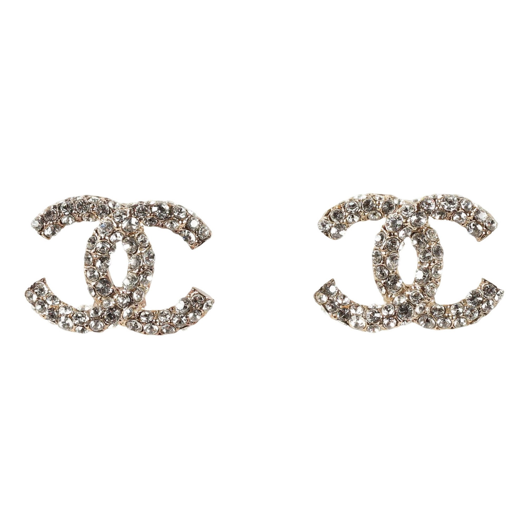 CC Logo Earrings Metal Gold-Tone Metal