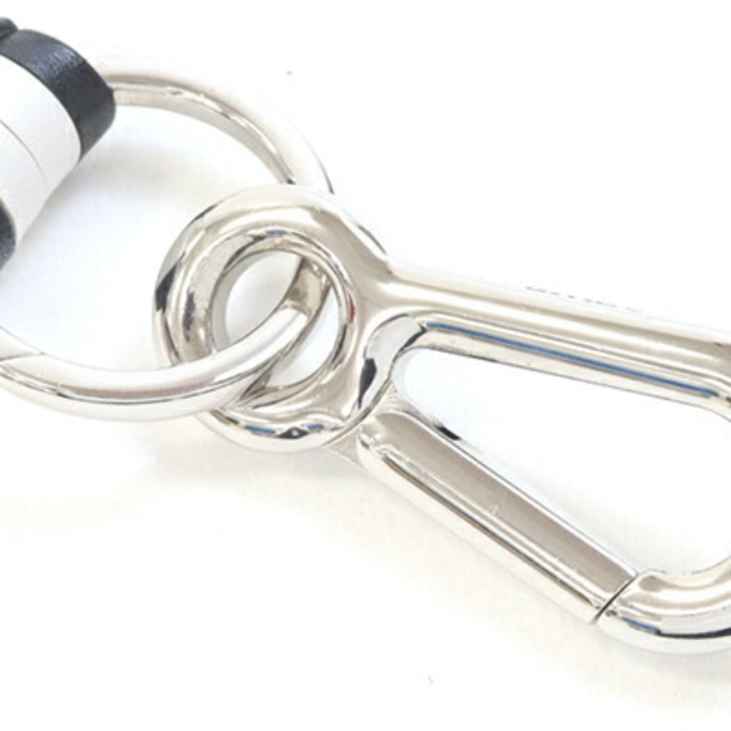 Charm Leather Black and White Handbag Charm