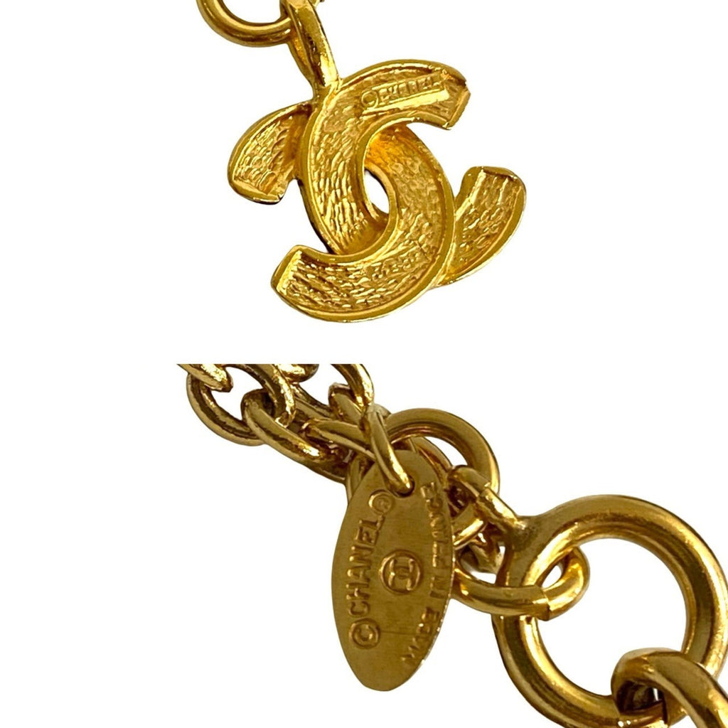 CC Logo Pendant Necklace Metal