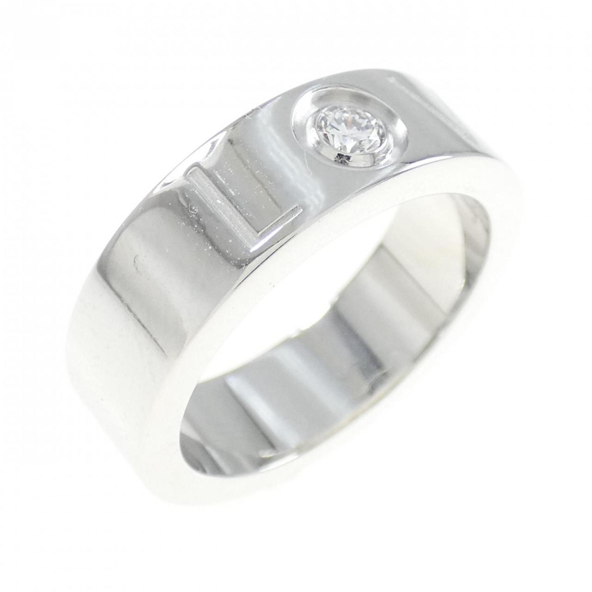 Love Ring 18K White Gold and Diamond