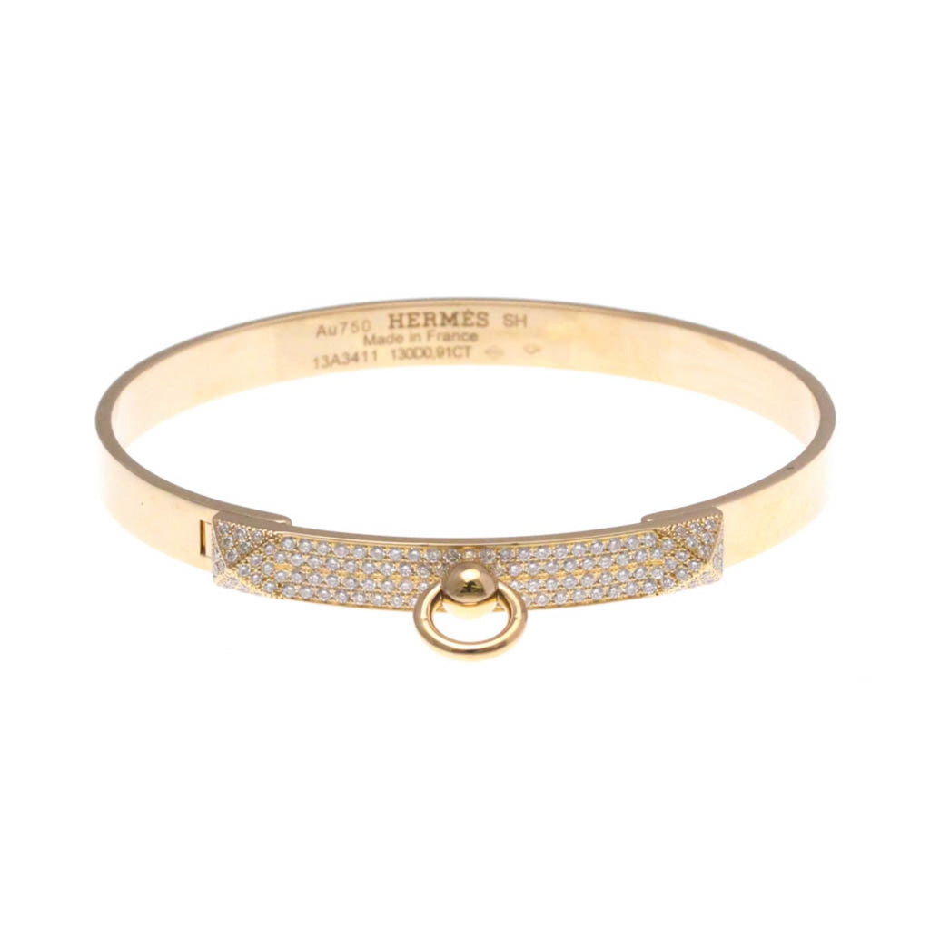 Collier de Chien Bracelet 18K Rose Gold Mini with Diamond