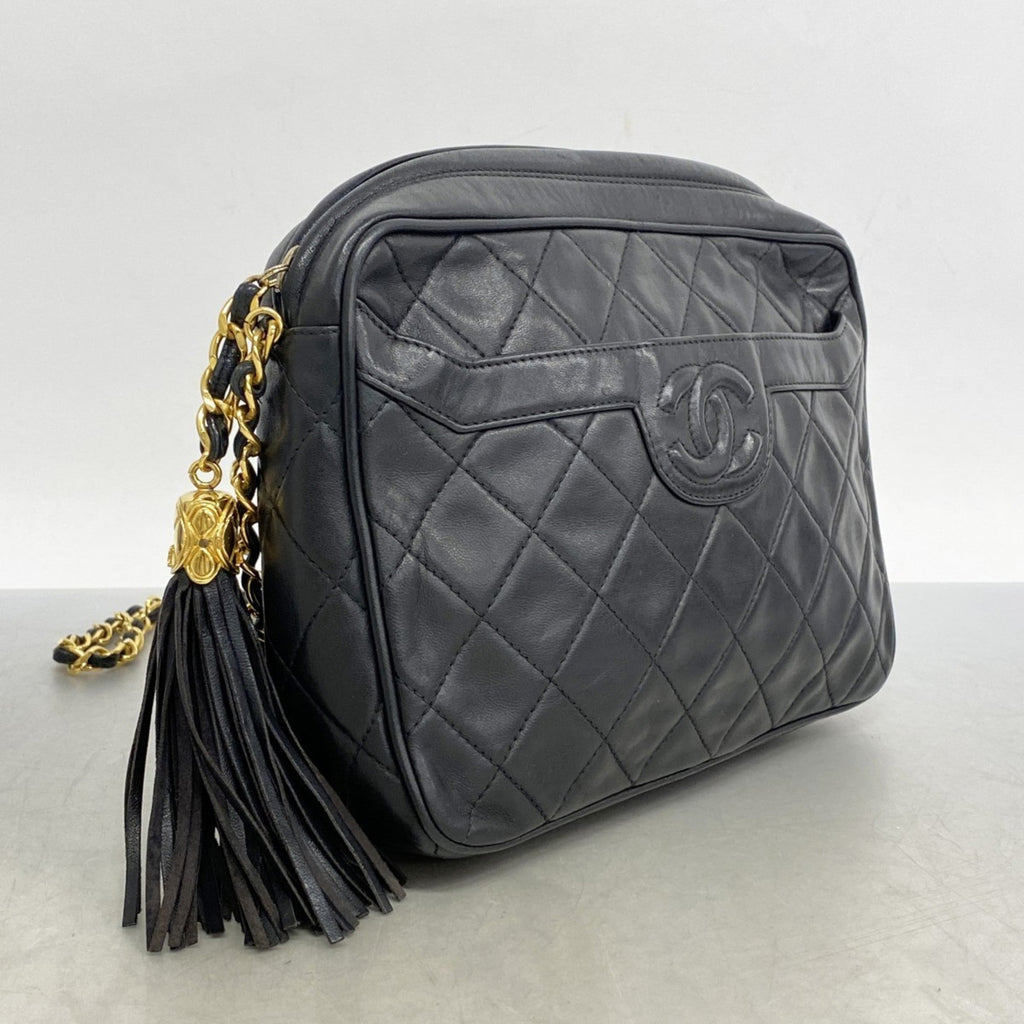 Vintage Front Pocket Camera Bag Quilted Lambskin Medium