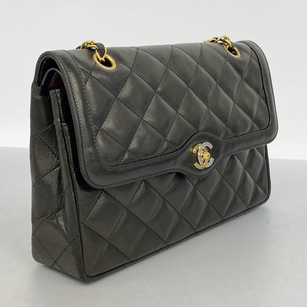 Vintage Two Tone CC Flap Bag Quilted Lambskin Medium