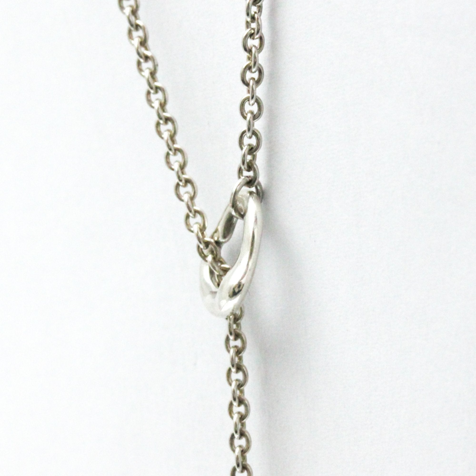 Open Heart Pendant Necklace Sterling Silver 11mm