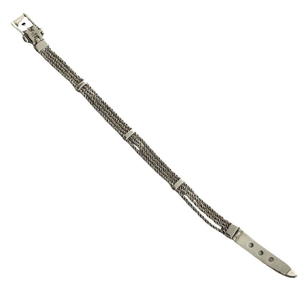 T Rope Belt Bracelet Sterling Silver