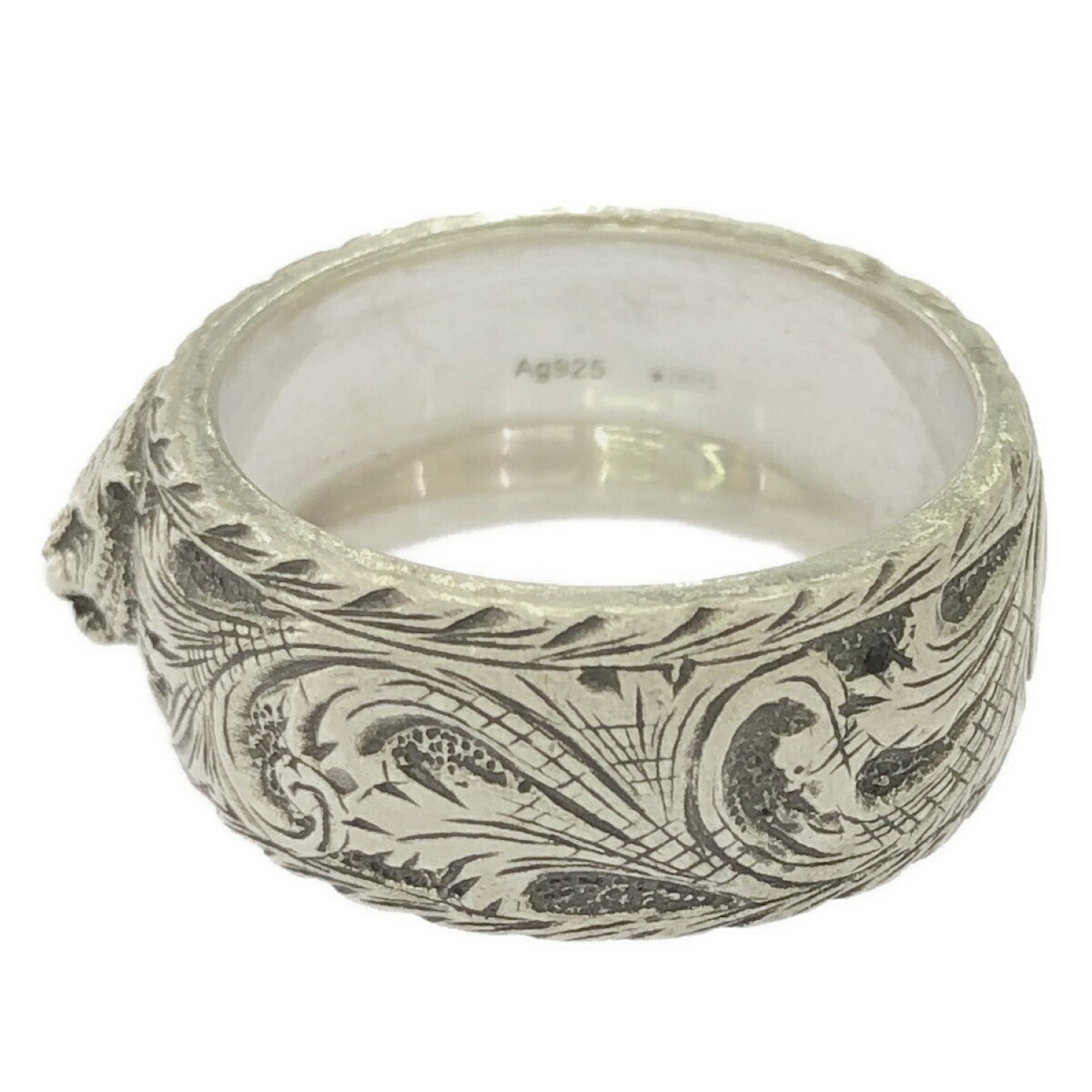 Cat Head Ring Sterling Silver