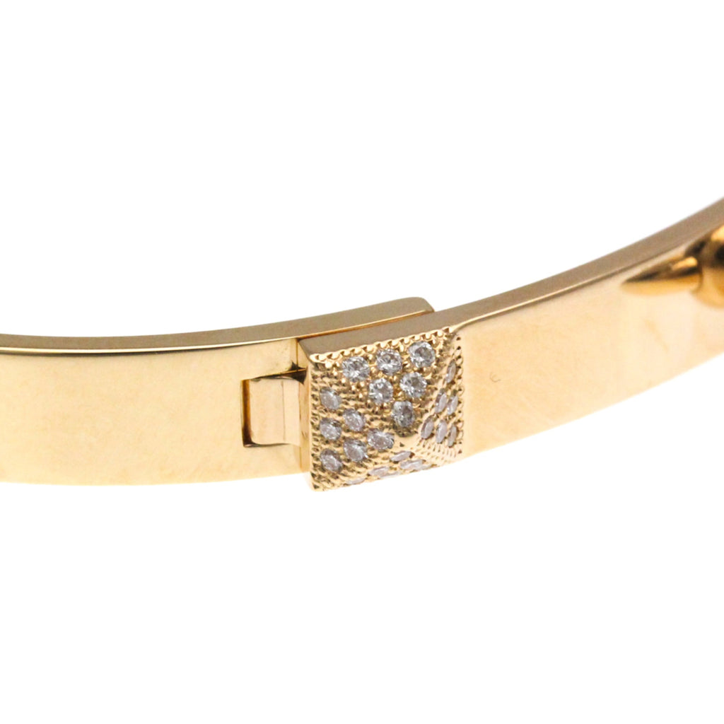 Collier de Chien Bangle 18K Rose Gold with Diamond Small Bracelet