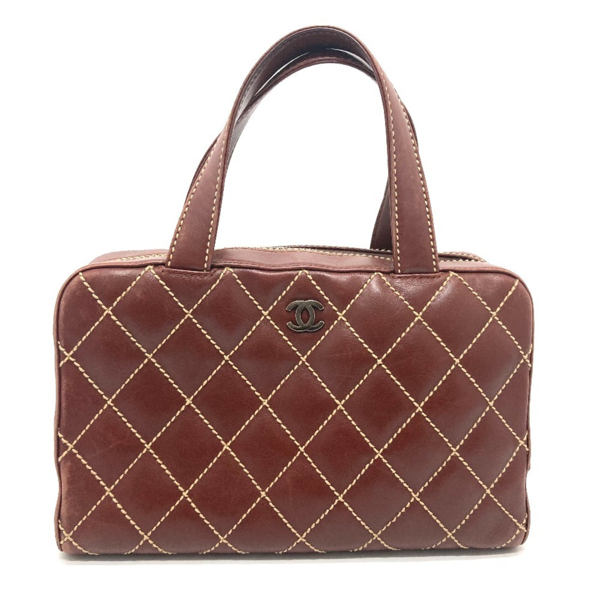 Surpique Boston Bag Quilted Leather Large