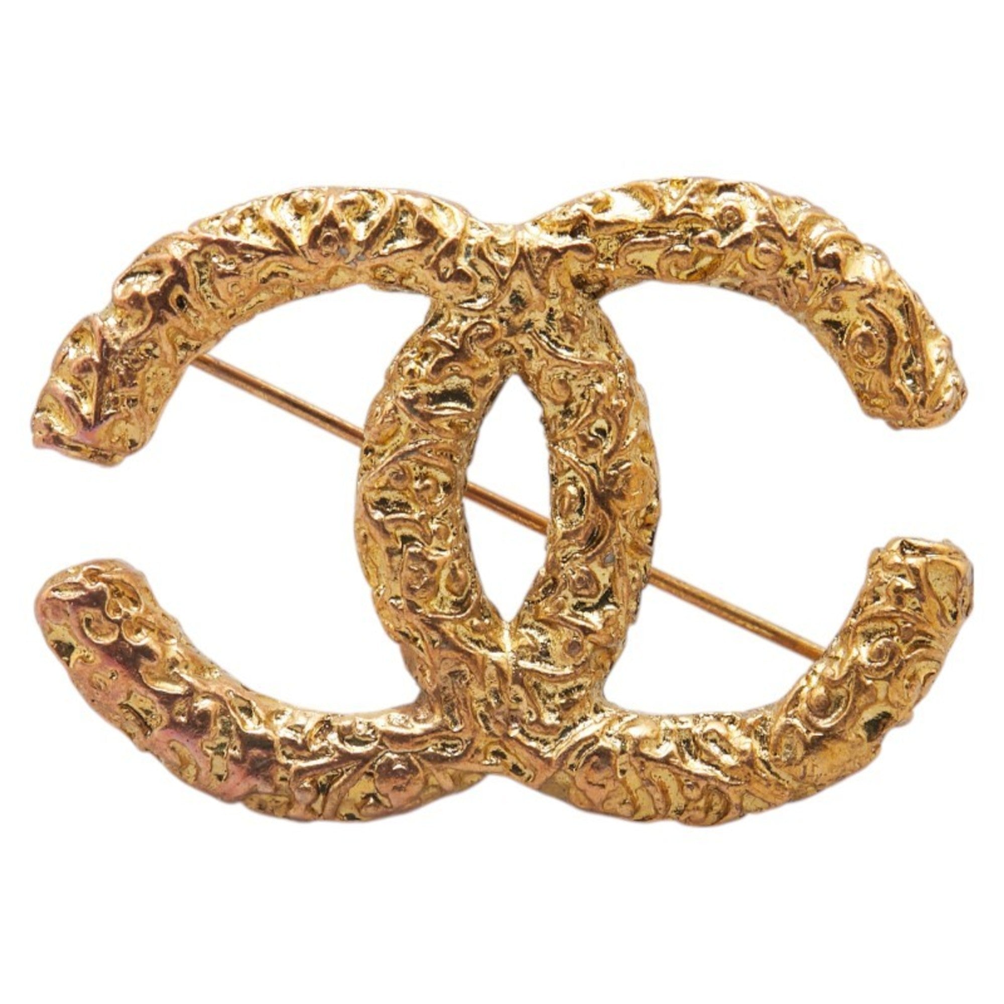 CC Logo Brooch Metal